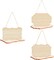 6-Pack of Unfinished MDF Hanging Wood Plaques 9 x 6 x 0.25 inches